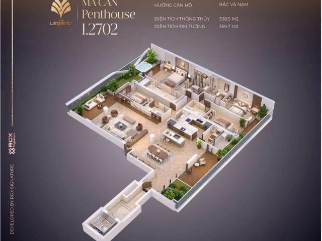 CẦN BÁN: CĂN HỘ PENTHOUSE CAO CẤP TẠI THE LEGEND DA NANG