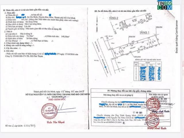 Cần bán gấp nhà mặt tiền, nhị bình hóc môn, 168M2, 2T, chỉ 7 tỷ