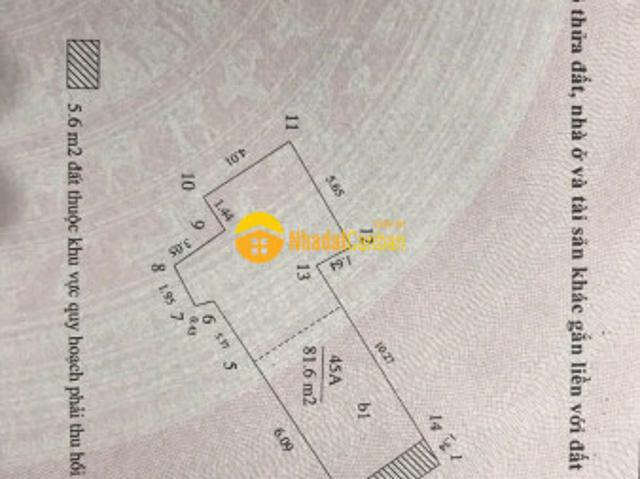 Cấn bán đất ô tô tránh phố vọng quận hai bà trưng 88m nhỉnh 13 tỷ