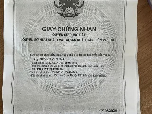 Cần Bán Đất Mặt Tiền 93M Ở Liên Đầm, Di Linh, Lâm Đồng, DT 1084