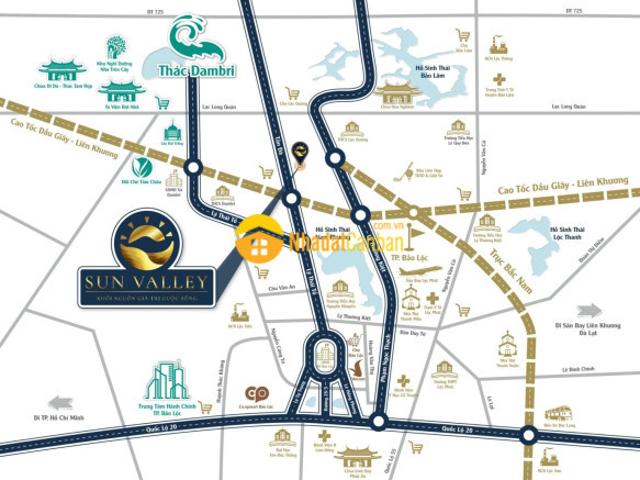 Cần bán đất nền khu nghỉ dưỡng sun valley bảo lộc