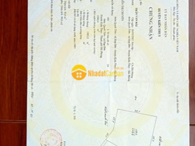 Cần bán đất nhà vườn xã hợp đức kiến thuỵ hải phòng 2880 m2 đầu tư sinh lời chỉ 4,5 tỷ