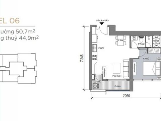 Căn hộ 1PN view sông tại Grand Marina Saigon, DT 50m2, booking 250tr để chọn căn đẹp