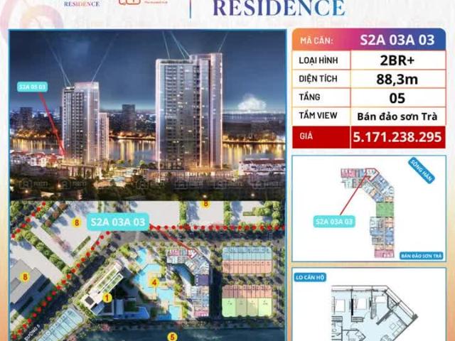 Căn hộ 2BR+ dự án Sun Symphony ven sông Hàn, TP Đà Nẵng