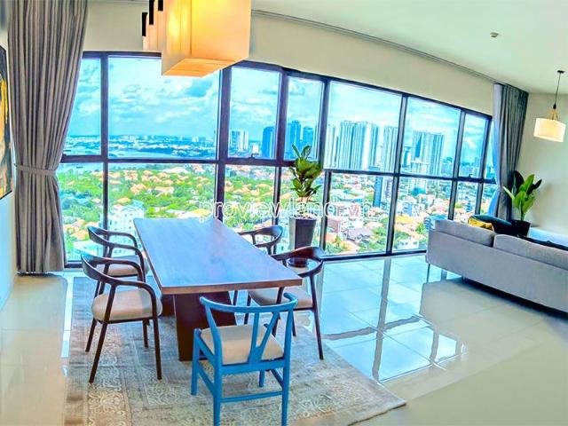 Căn hộ The Ascent Thảo Điền tháp B cho thuê căn góc tầng cao view sông