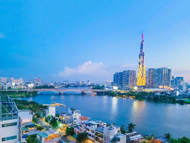 Căn hộ bán tại Hoàng Anh Riverview Thảo Điền tầng cao gồm 4 phòng ngủ với diện tích 157m2