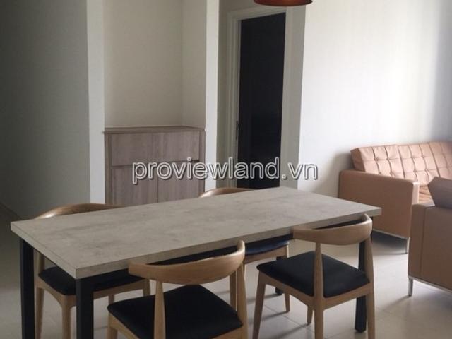 Căn hộ có diện tích 77m2 gồm 2 phòng ngủ view sông cho thuê tại dự án Masteri Thảo Điền