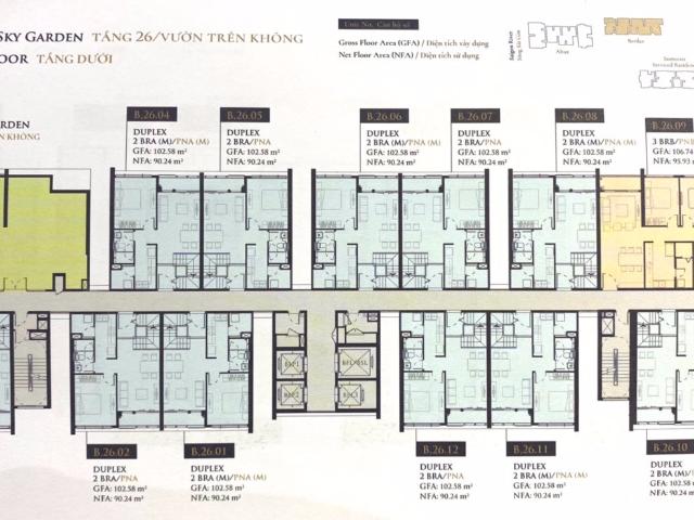 Căn hộ Feliz en Vista duplex 2 phòng ngủ nhà thô cần bán