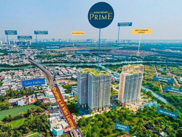 Căn Hộ Khải Hoàn Prime Đường Lê Văn Lương Nhà Bè, 1pn 2pn 3pn, Từ 2.3 Tỷ, Vay 70%