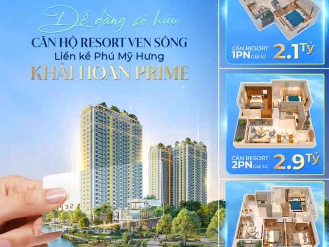 Căn Hộ Khaihoan Prime, Từ 2.1 Tỷ, Trả 1%/tháng, Vay Miễn Gốc Lãi, CK 12%