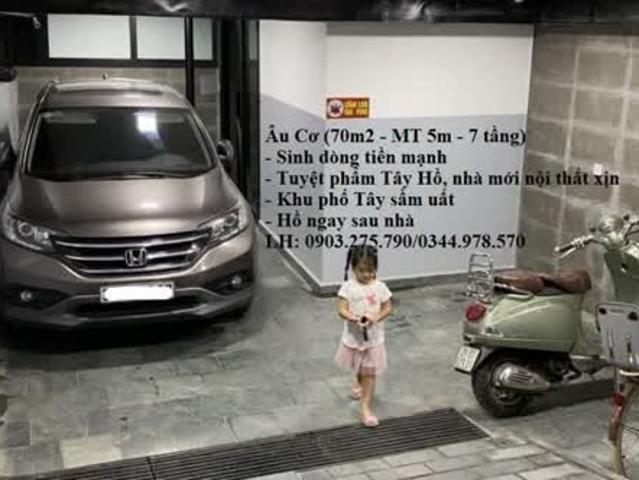 Cực phẩm 70m2 sát hồ Tây, đường lớn có gara – thang máy, kinh doanh đỉnh, giá 29 tỷ