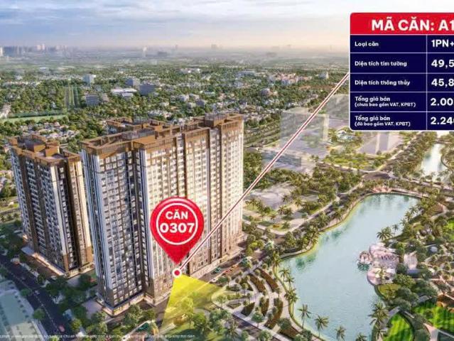 Cơ Hội Duy Nhất Căn Hộ 1PN Plus Tòa A1 K Park