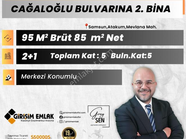 Cağaloğluna 3.bina Mevlanada 2+1 Satılık Daire