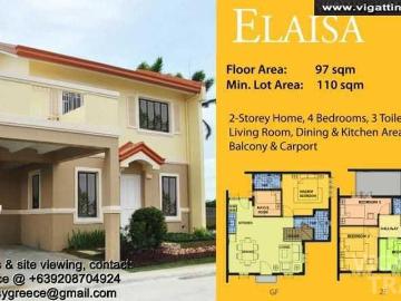 Camella Tanza ELAISA Model with 4 Bedrooms and 3 Toilet and Bath