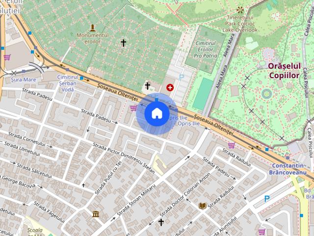 Cameră dublă spațioasă de închiriat Sector 4 apartament modern cu 3 camere