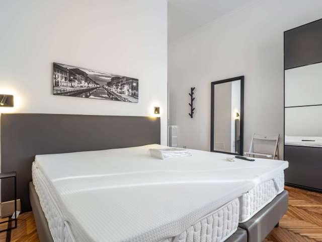Camera con bagno privato, balcone privato e grande terrazzo