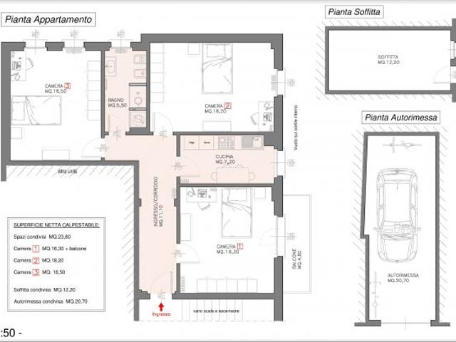 Camere singole a Brescia Mompiano Ospedale