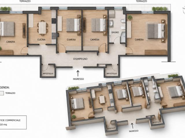 CAMERE SINGOLE PER STUDENTESSE A URBINO – VIA SALVEMINI