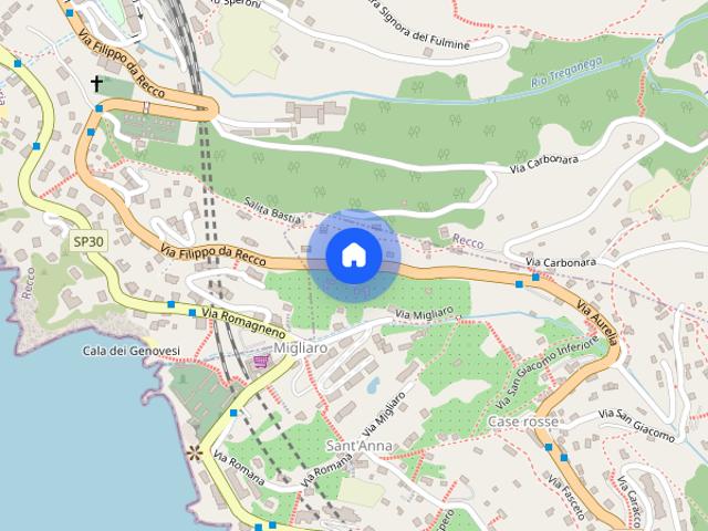 Camogli con 2 camere posto auto privato e terrazzo