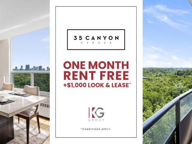 Canyon 2 Bedroom Apartment for Rent at 35 Canyon Ave, Toronto, ON M3H 4Y2 Bathurst Manor