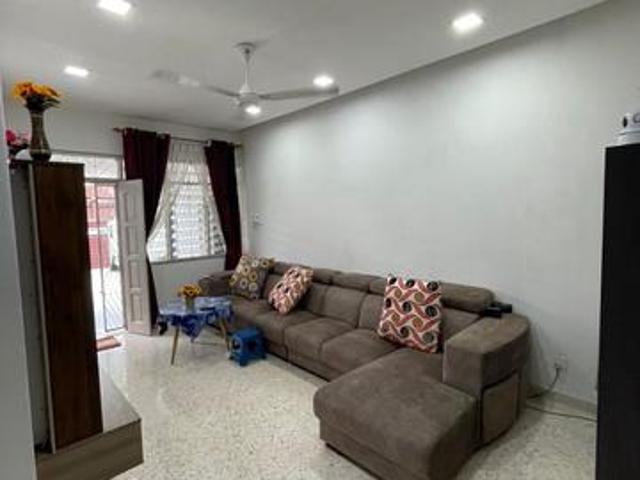 Can Full loan Taman Perling Simbang Single Storey Terrace Renovated