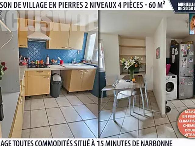 Canet 11200 Achat / Vente maison 4 pièces t4
