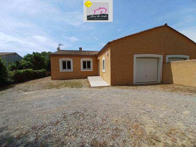 CANET D 'AUDE Villa T4 de plain pied en 3 faces de 93.06 m2 hab