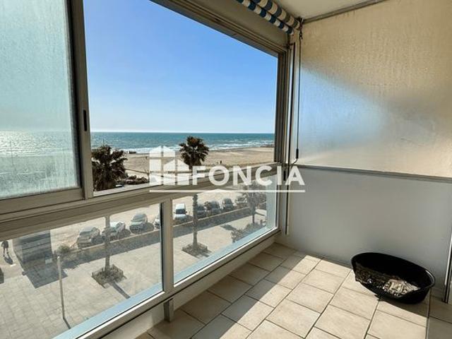 CANET PLAGE / PORT – T3 Traversant – Vue Mer & Entrée du Port – Terrasse – Ascenseur