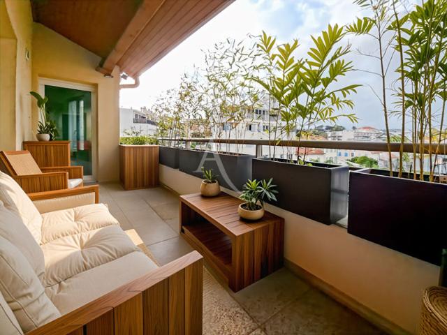 Cannes 3 Pièces rénové Dernier étage Terrasse Box Vue dégagée