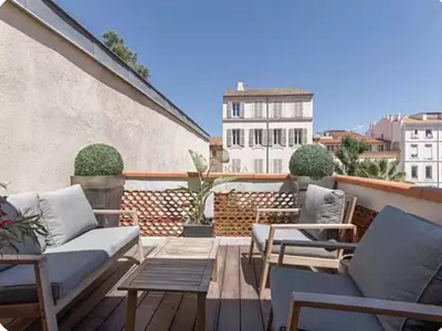 Cannes 06400 Achat / Vente appartement 3 pièces t3 au dernier étage terrasse