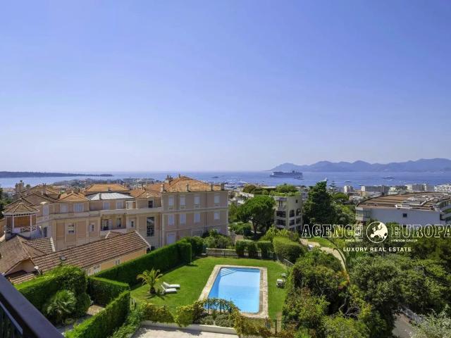 CANNES CALIFORNIE 4 PIÈCES DERNIER ÉTAGE VUE MER PANORAMIQUE