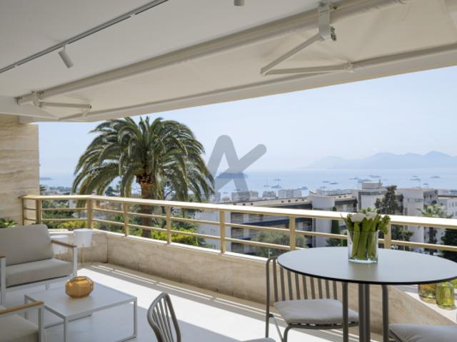 Cannes Californie: 4P terrasse vue mer panoramique étage é