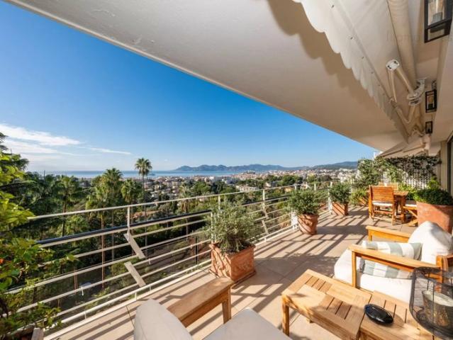 CANNES CALIFORNIE 3 PIECES GRANDE TERRASSE VUE PANORAMIQUE MER