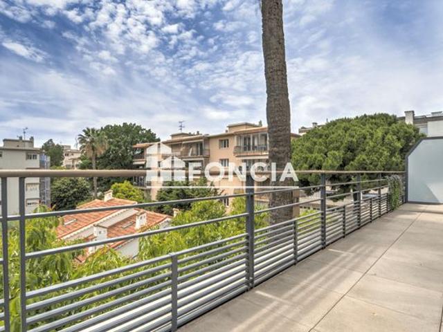 Cannes centre marechal juin/lacour/cirrode dernier etage t3 58m2+terrasse 29m2 dans rés. Standing neuve villa canoa