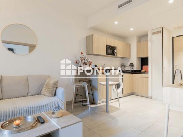 Cannes centre marechal juin/lacour/cirrode t2 de 32 m2+terrasse 10m2+parking rés. Standing neuve villa canoa
