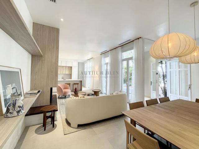 CANNES CENTRE. APPARTEMENT VILLA AVEC BELLE TERRASSE JARDIN