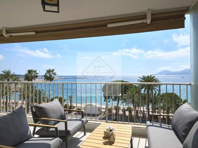 Cannes Croisette – Superbe 3 pièces rénové avec vue panorami. 70m² Cannes