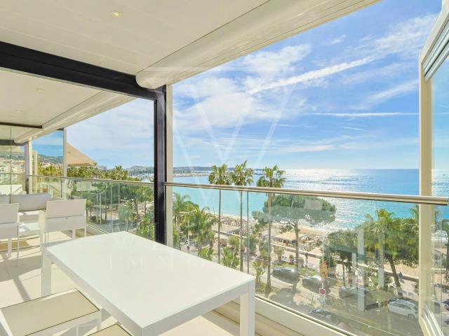 CANNES CROISETTE VUE MER PANORAMIQUE EXCEPTIONNEL 4 PIÈCES