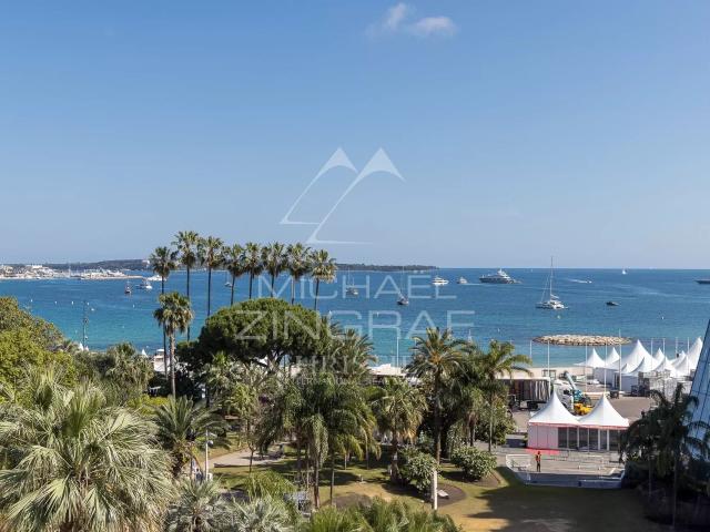 Cannes Croisette 2 pièces rénové vue mer