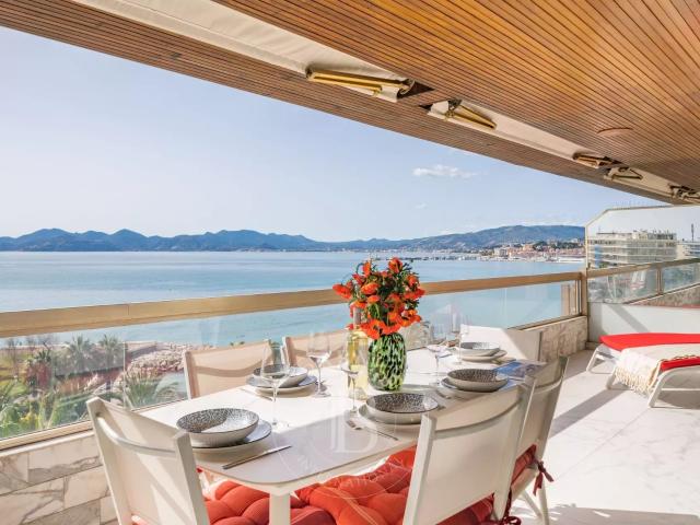 CANNES CROISETTE 3 PIÈCES TERRASSE VUE MER PANORAMIQUE