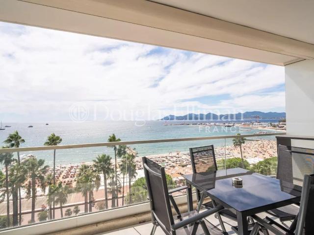 Cannes Croisette 4 pièces rénové avec vue mer panoramique 107m² Cannes