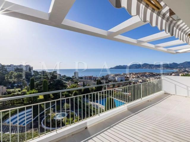 Cannes Croix des Gardes Penthouse vue mer panoramique à vendre