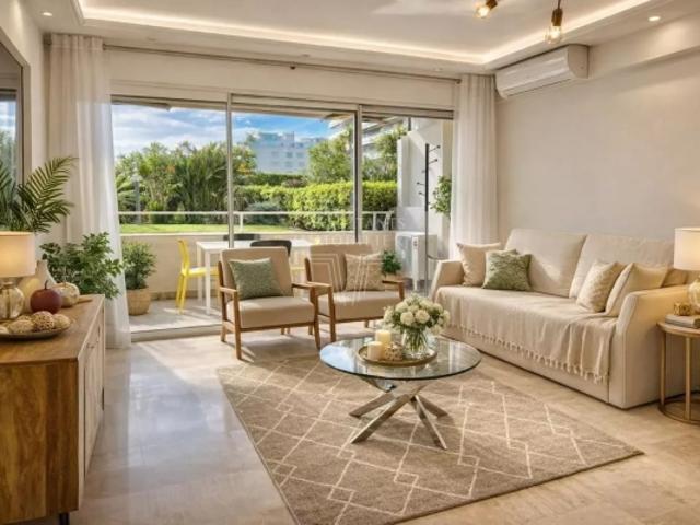 CANNES BASSE CALIFORNIE. APPARTEMENT D'EXCEPTION TRAVERSANT. CALME ABSOLU. PARKING & CAVE