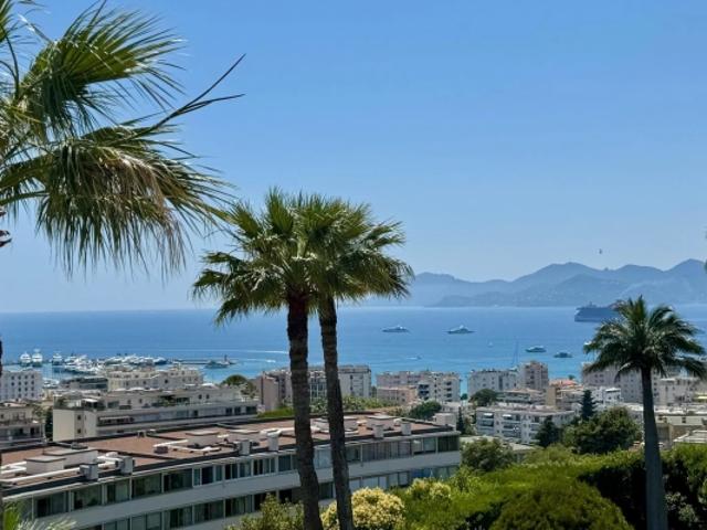 CANNES BASSE CALIFORNIE DERNIER ETAGE TERRASSE VUE MER PANORAMIQUE