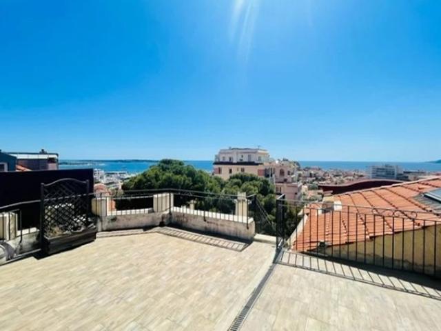Cannes – Dernier étage, 3 pièces avec vue mer panoramique