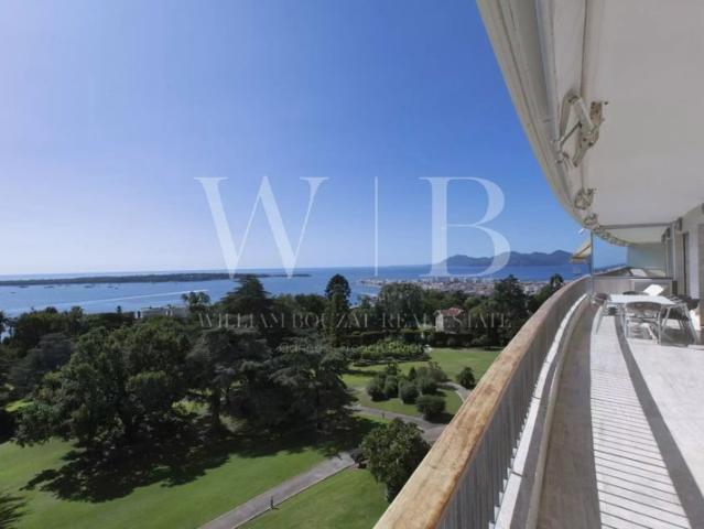 Cannes, la Californie 5 Pièces avec vue féérique sur la mer et la baie de Cannes Prestigieuse résidence