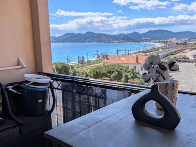 CANNES LA BOCCA 2p vue mer avec parking