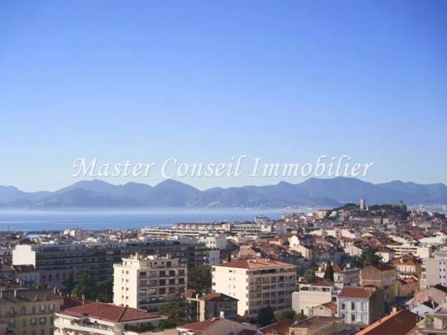 CANNES MONTFLEURY VUE MER PANORAMIQUE