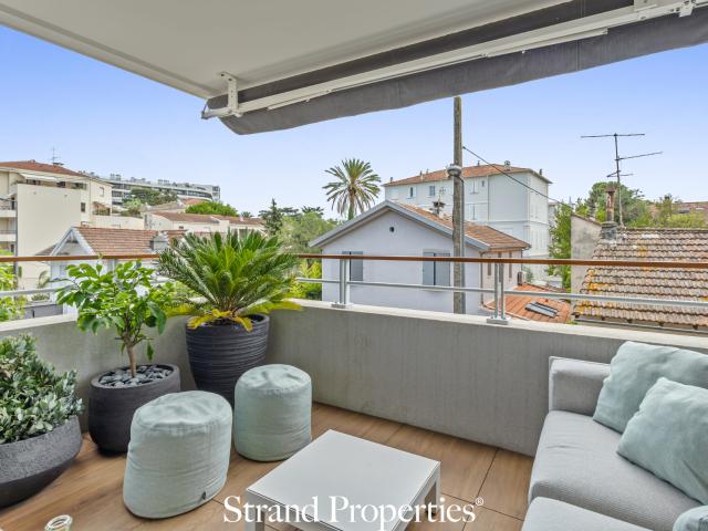 CANNES Montfleury Appartement 2 pièces de 54 m2, prestations de luxe, terrasse, garage en option