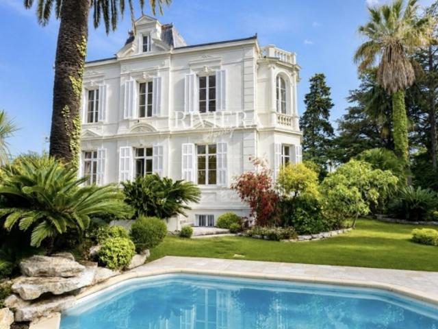 Cannes Petit Juas Superbe villa Belle Époque avec piscine et jardin à 8 mn à pieds de la rue d'Antibes